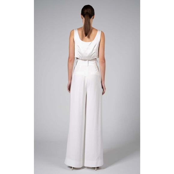 NWT! Nonchalant Label Paige Pant White SIZE-LARGE - Picture 3 of 7